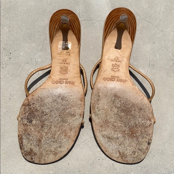 Jimmy Choi tan sandals - Picture 4 of 6
